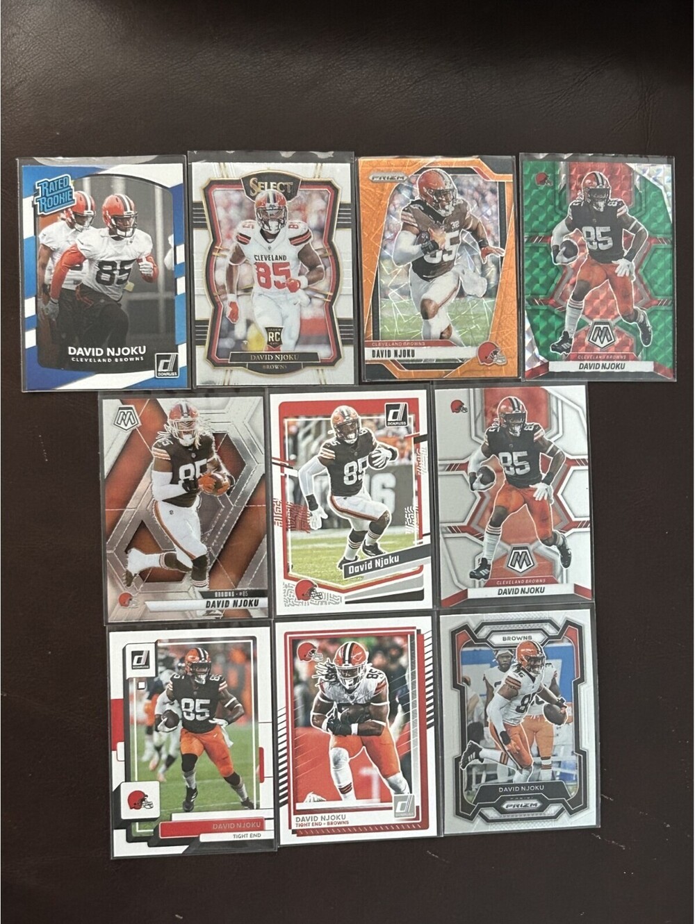 2017 DAVID NJOKU PANINI ROOKIES+SPECIALPRIZM/MOSAIC INSERT PARALLELS 10 CARD LOT
